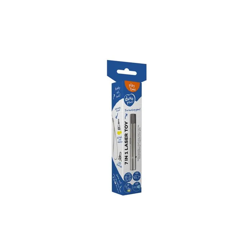 Hračka DUVO + laser 7v1 pre mačky strieborný 11,5x1,5x1,5cm