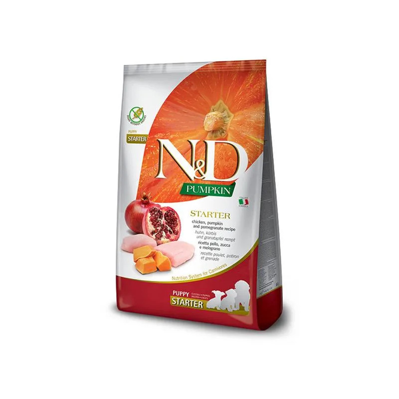 Farmina N&D dog PUMPKIN (GF) puppy starter all breeds, chicken & pomegrante 0,8 kg