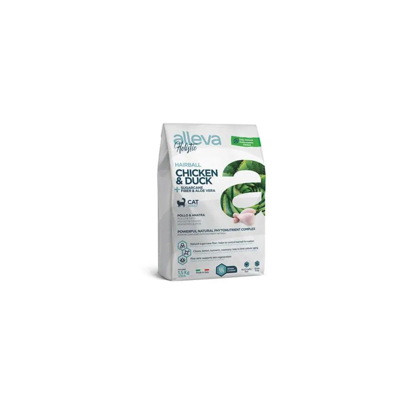 Alleva HOLISTIC cat hairball chicken & duck & sugarcane fiber & aloe vera 5 kg