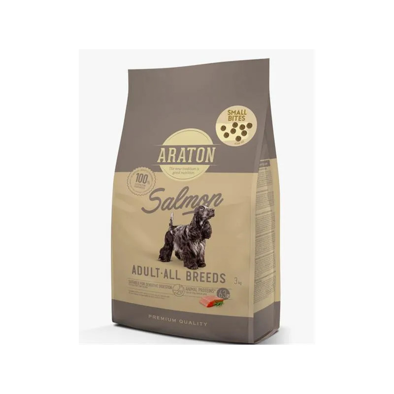ARATON dog adult all breed salmon small 3 kg