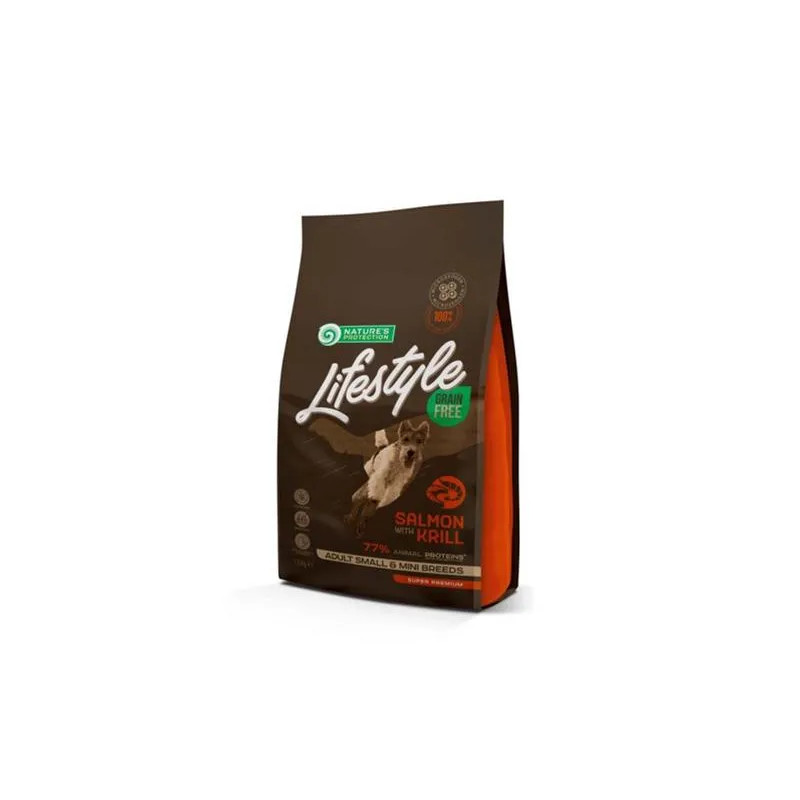 Natures P Lifestyle dog adult small & mini breed salmon & krill 1,5 kg