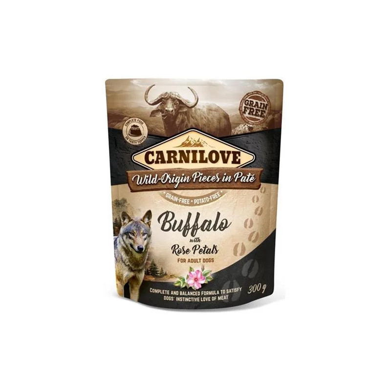 Carnilove dog Kapsička Paté Buffalo with Rose Petals 12 x 300 g
