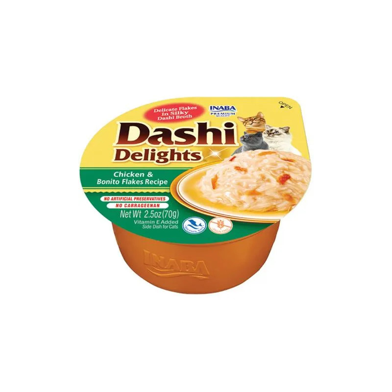 Inaba Dashi Delights cat Kura s bonito vločkami 6 x 70 g vanička
