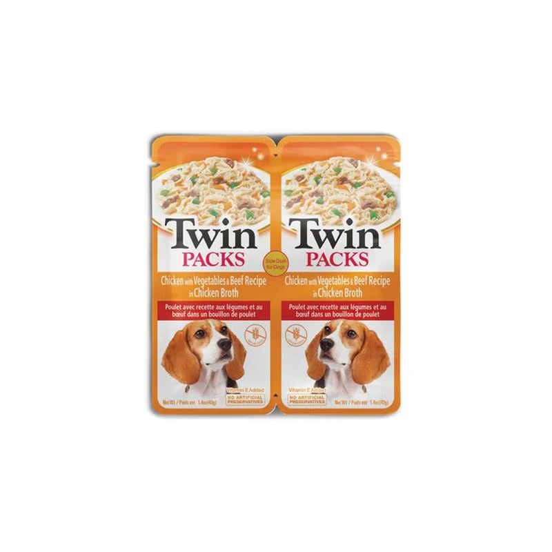 Inaba Twin Packs Dog Kapsička Kura so zeleninou a hovädzím mäsom 12 x 80 g