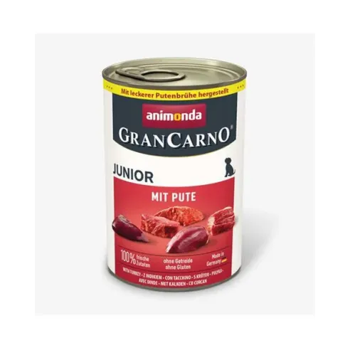 Animonda Gran Carno Junior – mokra hrana s puranom (pločevinka 400 g)