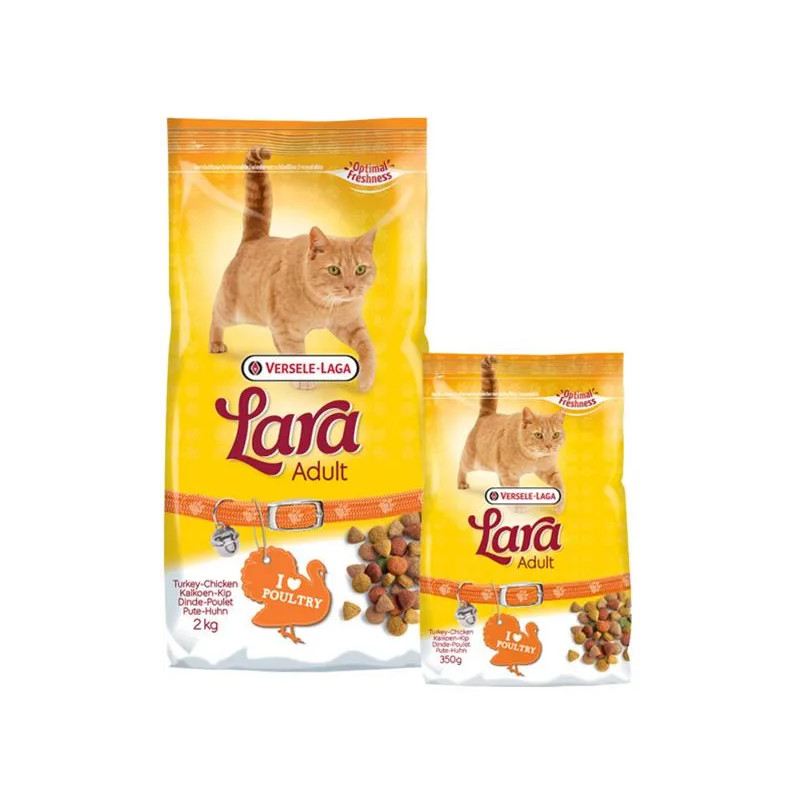 VL Lara Premium Cat Adult Turkey & Chicken - morčacie a kuracie 1,8 kg+200 g PROMO