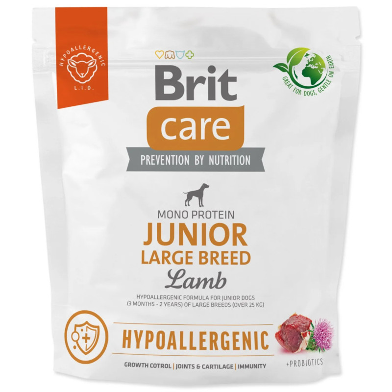 Krmivo Brit Care Dog Hypoallergenic Junior Large Breed Lamb 1 kg