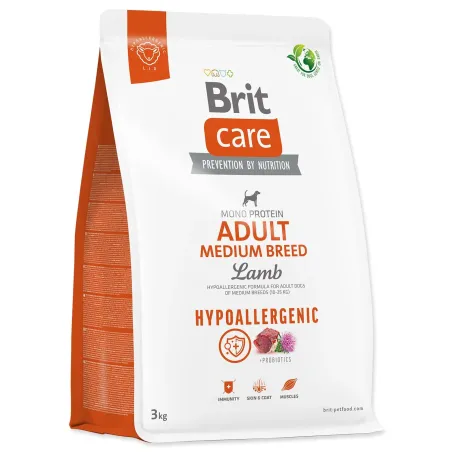 Krma Brit Care Dog Hypoallergenic Adult Medium Breed Lamb 3 kg