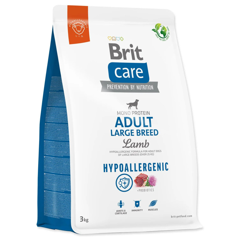 Krmivo Brit Care Dog Hypoallergenic Adult Large Breed Jagnjetina 3 kg
