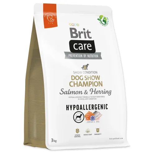 Krmna mešanica Brit Care Dog Hypoallergenic Dog Show Champion Salmon & Herring 3 kg
