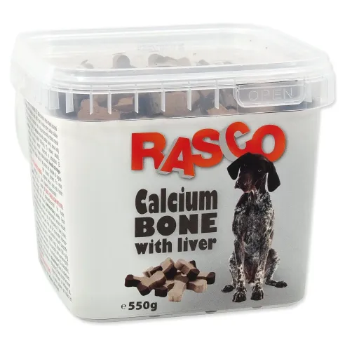 Priboljšek Rasco kalcijeva kost z jetri 2,5 cm 550 g