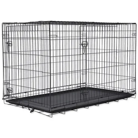 Kletka Dog Fantasy zložljiva XXL 2 vrata 121x74x82 cm
