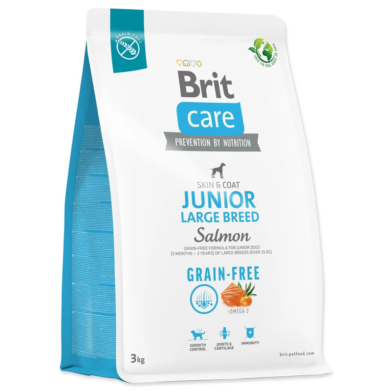 Krmivo Brit Care Dog Grain-free Junior Large Breed losos 3 kg