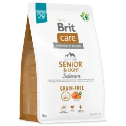 Krmilo Brit Care Dog Grain-free Senior & Light Salmon 3 kg