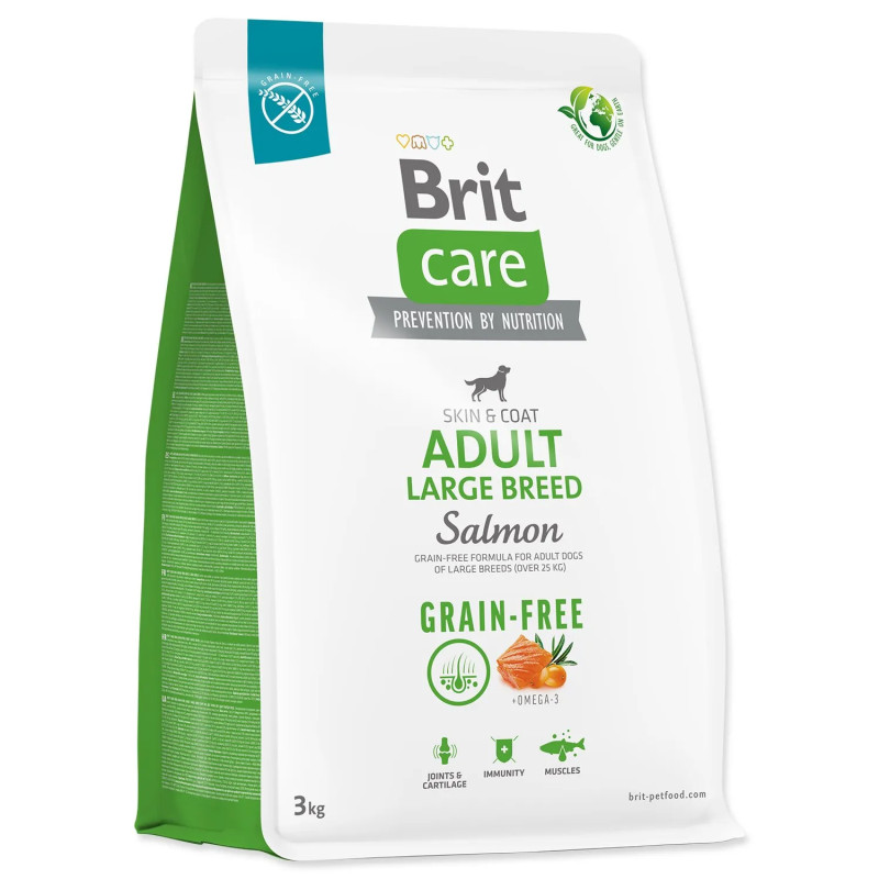 Krmilo Brit Care Dog Grain-free Adult Large Breed Salmon 3 kg