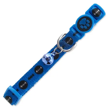 Ovratnica Active Cat najlon XS ribica moder 1x19-31 cm