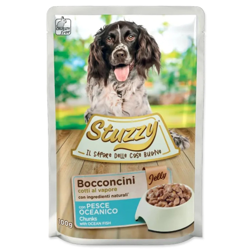 Vrečka STUZZY morska riba v želeju 100 g