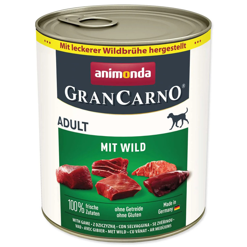 Konzerva Animonda Gran Carno Adult z divjačino 800 g