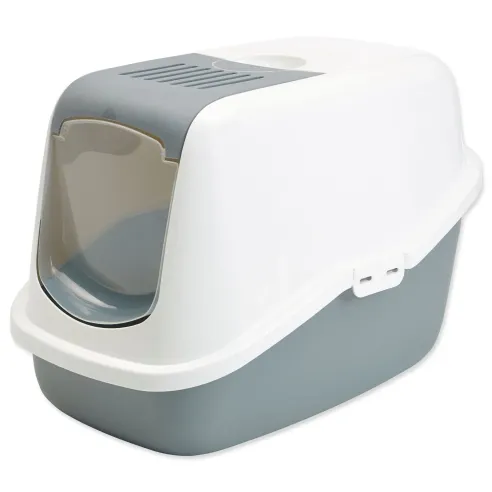 Mačji WC Savic Nestor belo-siv 56x39x38,5 cm