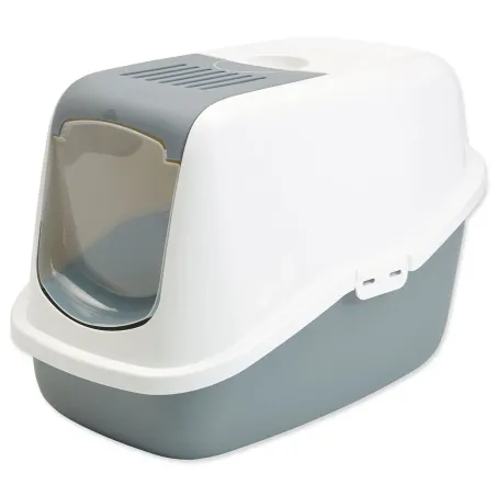 Mačji WC Savic Nestor belo-siv 56x39x38,5 cm