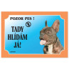 Tabuľa Dafiko francoski buldog temen