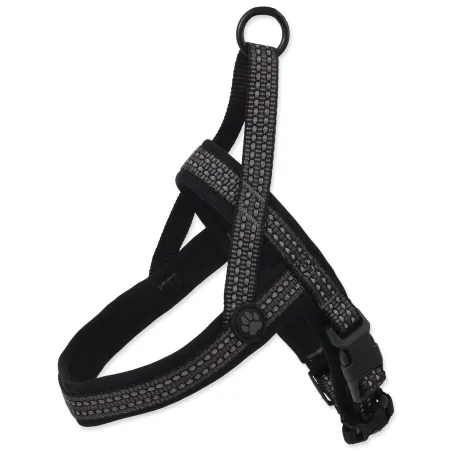 Postroj Active Dog Neoprene S/M sivý 2x52-60 cm