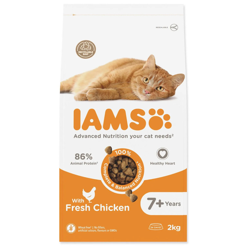 Hrana IAMS Cat Senior Chicken 2 kg