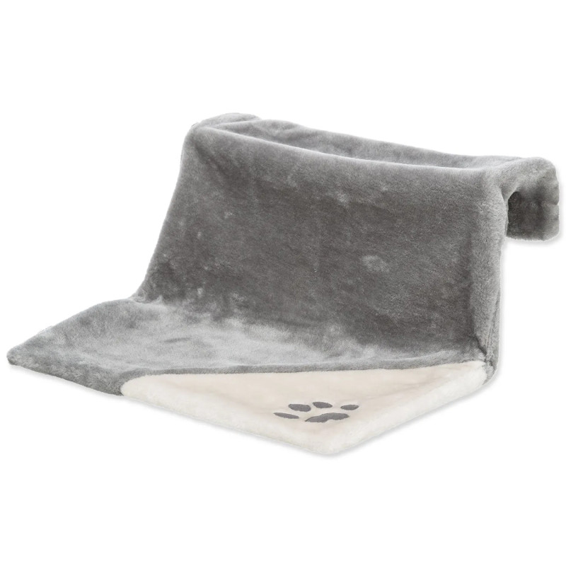 Pliš ležišče za radiator 45x24x31 cm sivo