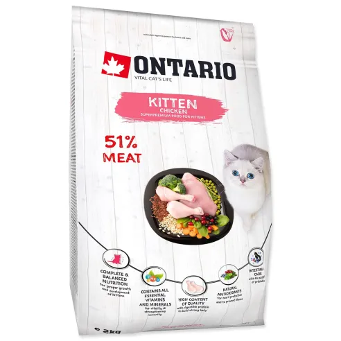 Krmivo Ontario Kitten Chicken 2 kg