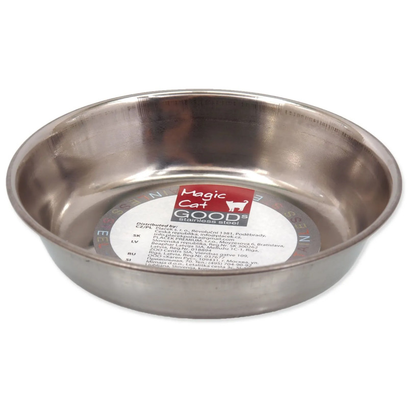 Posoda Magic Cat iz nerjavečega jekla, plitka, 11,5 cm, 210 ml