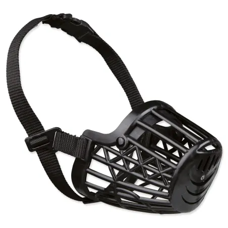Trixie plastičen črn nagobčnik S-M 22 cm