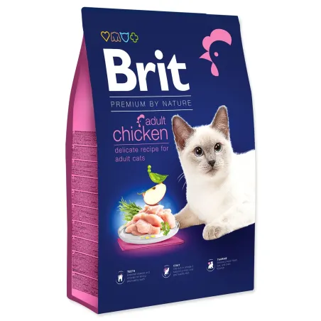Hrana Brit Premium by Nature Cat Adult Chicken 8 kg