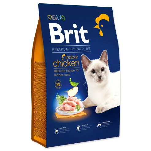 Hrana Brit Premium by Nature Cat Indoor Chicken 8 kg