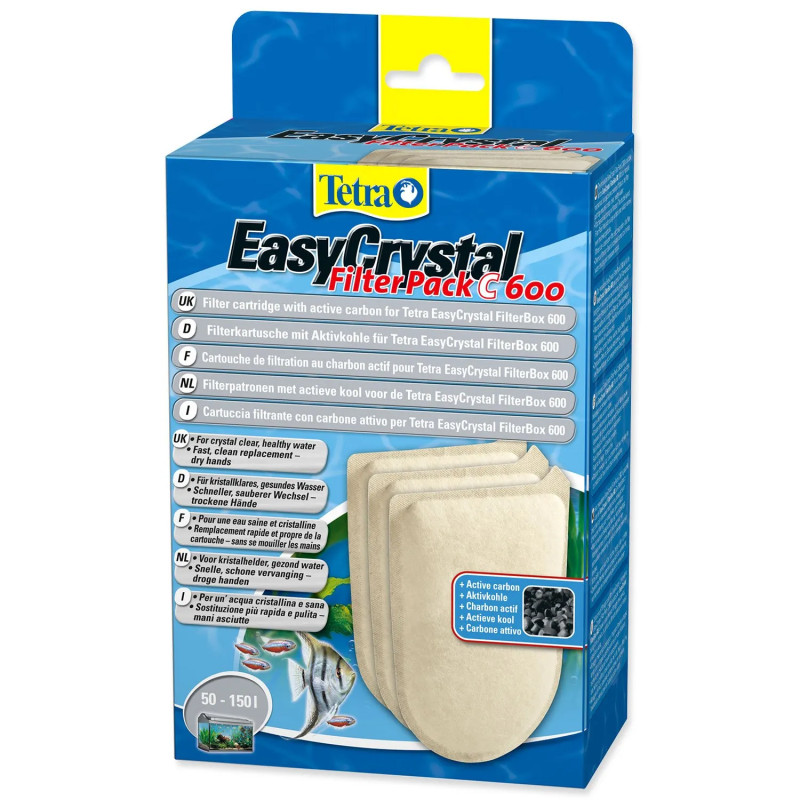 Nadomestni vložek Tetra Easy Crystal aktivno oglje 600