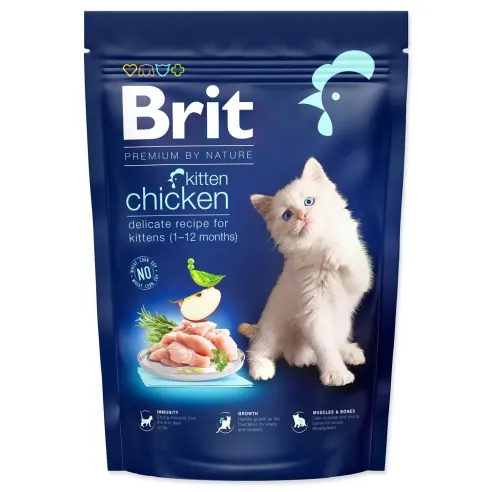 Krmivo Brit Premium by Nature Cat Kitten Chicken 800 g