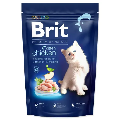Krmna hrana Brit Premium by Nature Cat Kitten Chicken 1,5 kg