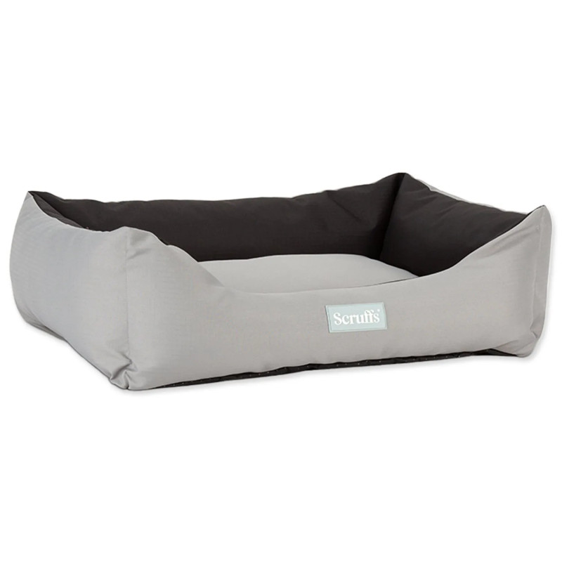 Postelja za pse Scruffs Expedition Box Bed Storm Grey L 75x60 cm