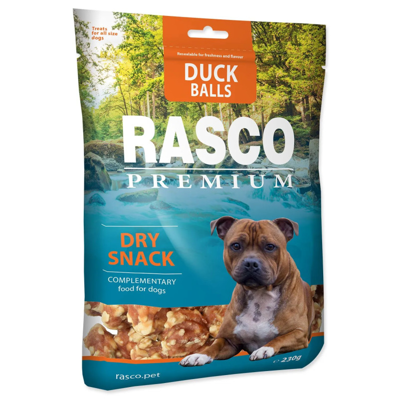 Poslastica Rasco Premium raca in bivolje meso, kroglica 230 g