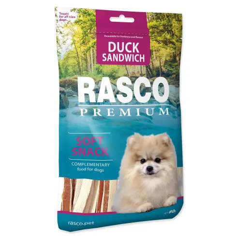Poslastica Rasco Premium raca z trsko, sendvič 80 g