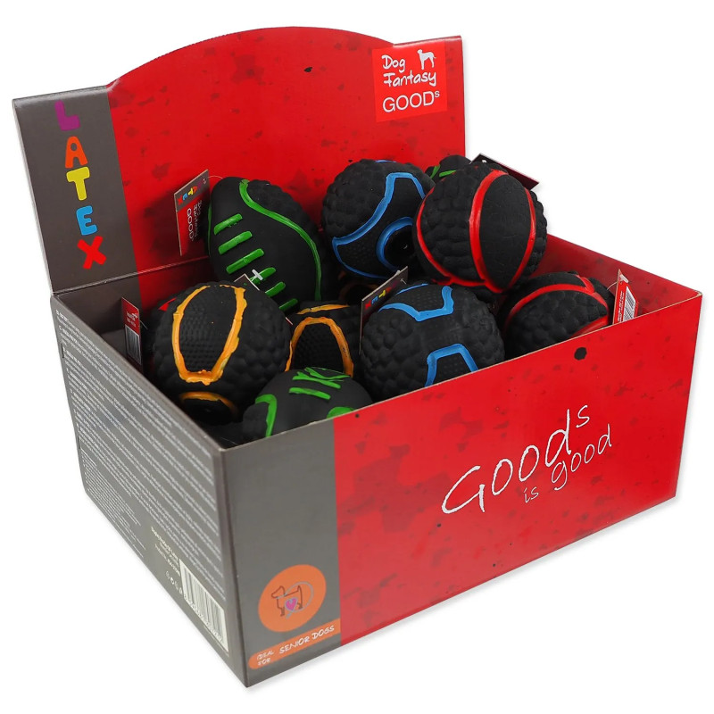 Displej igrač Dog Fantasy Latex Sport Balls 20 kosov
