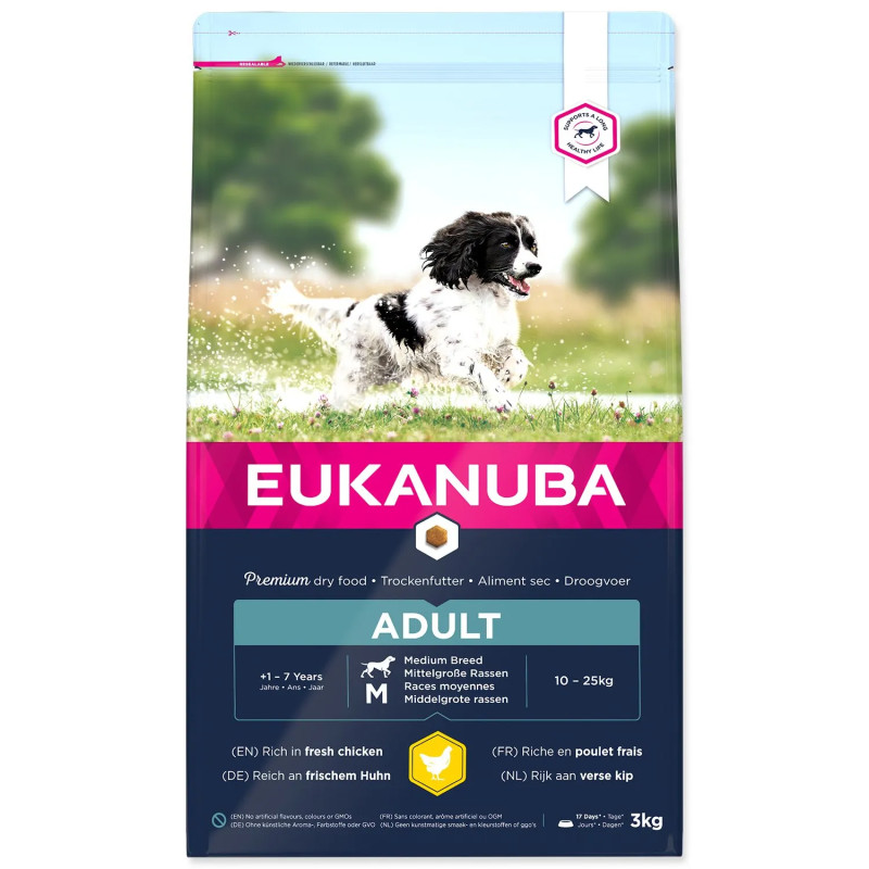Krmilo EUKANUBA Adult Medium 3 kg