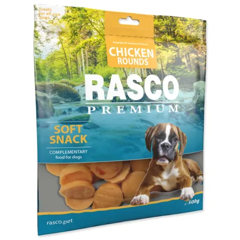 Rasco Premium priboljšek – piščančji obročki, 500 g