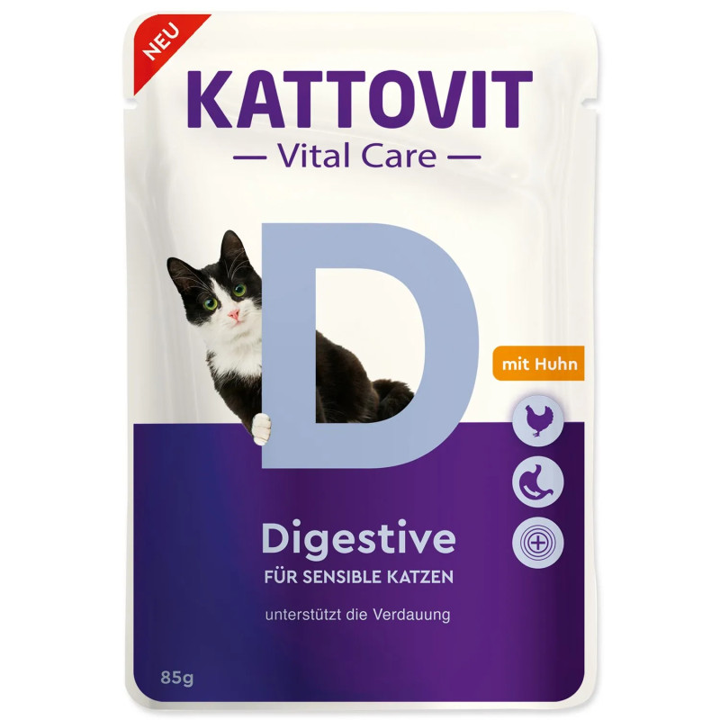Kapsička Kattovit Vital Care Digestive piščanec 85 g