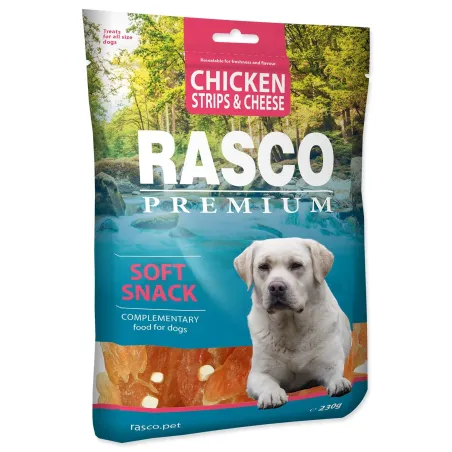 Poslastica Rasco Premium piščanec s sirom, rezine 230 g