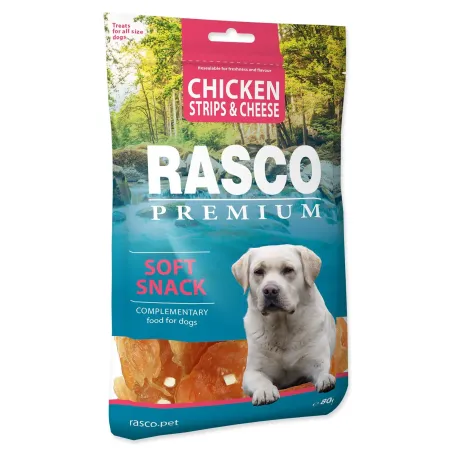 Priboljšek Rasco Premium piščanec s sirom, rezine 80 g