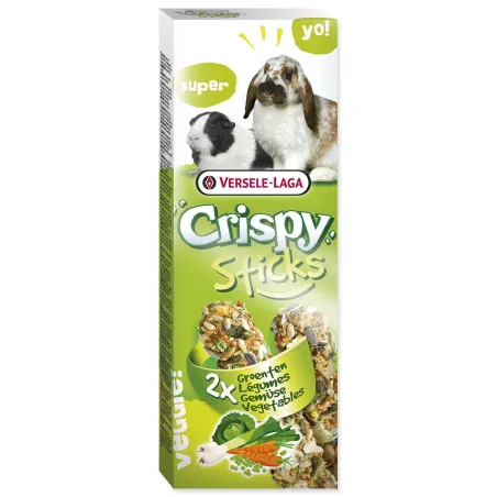 Palčke Versele-Laga Crispy za zajce in morske prašičke, z zelenjavo 110g