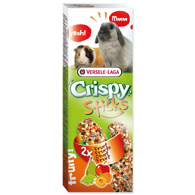 Palčke Versele-Laga Crispy za zajca in morsko prašičko, s sadjem 110 g 2 kosi