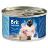 Konzerva Brit Premium by Nature postrv in jetrca 200g