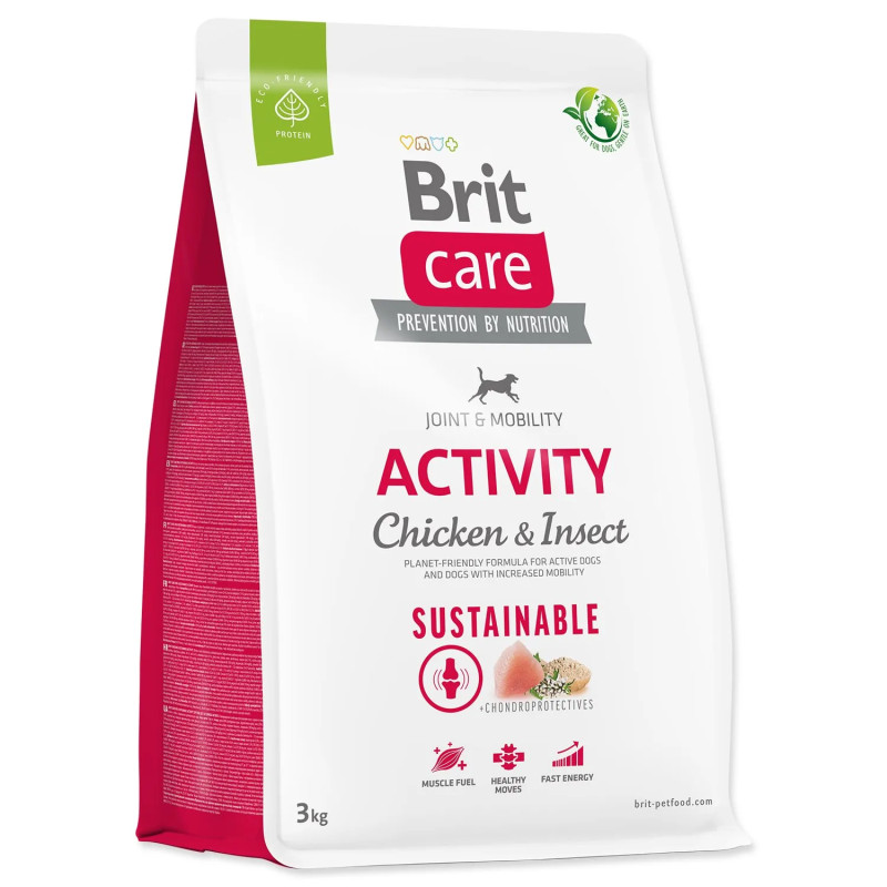 Hrana za pse Brit Care Dog Sustainable Activity Piščanec in insekti 3 kg