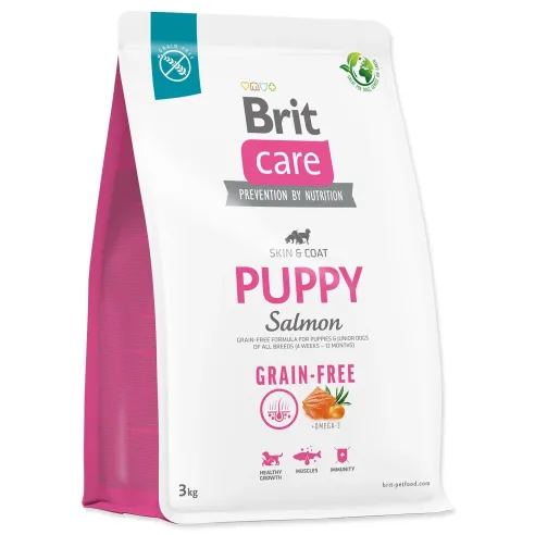 Hrana Brit Care Dog brez žit za mladiče, losos 3kg